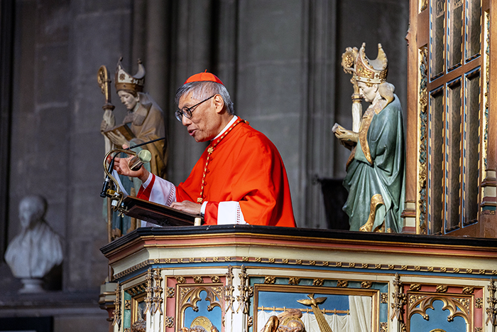 Cardinal Stephen Chow Saau-yan preaches at Canterbury Cathedral
