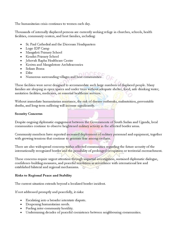 URGENT APPEAL FOR IMMEDIATE ACTION TO PROTECT CIVILIANS, UPHOLD SOVEREIGNTY, AND PREVENT FURTHER ESCALATION_Page _2_700
